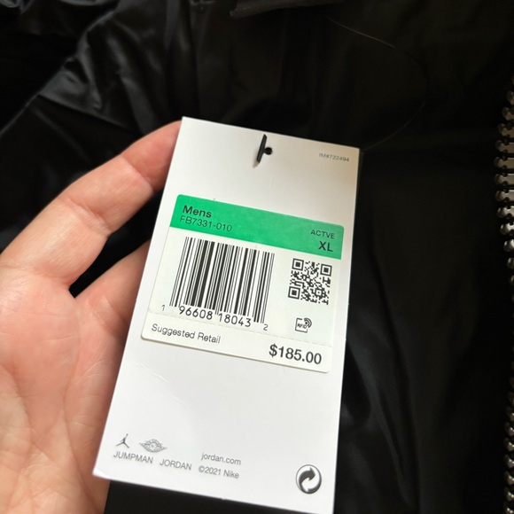 FIRM! Nike Jordan Essentials Puffer Winter Jacket Coat Black Mens XXL LAST!!! - Picture 8 of 16